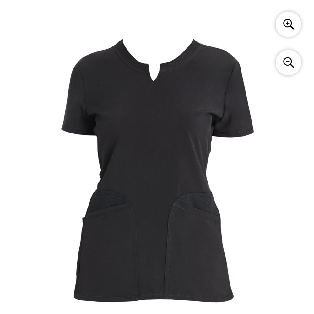 Scrubstar Women's Classic Black Short Sleeve Top